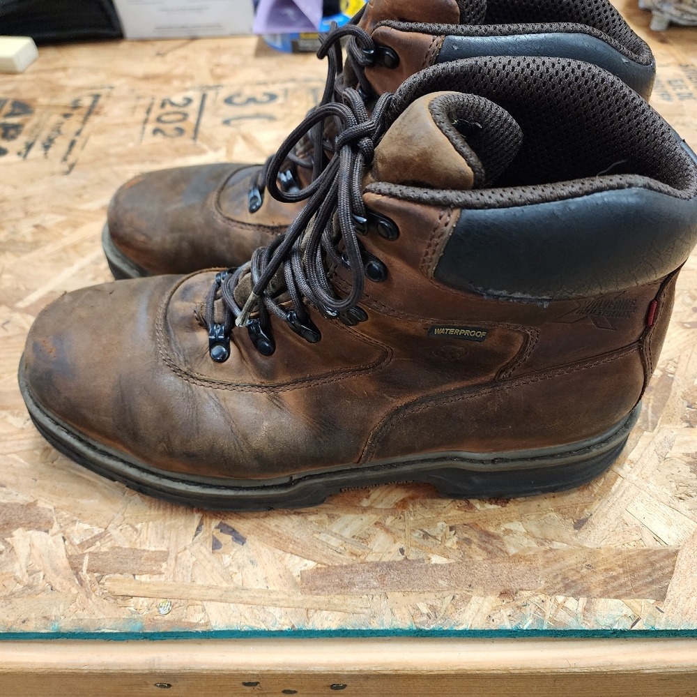 Wolverine multishock steel toe work boots